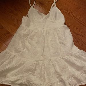 White linen sundress